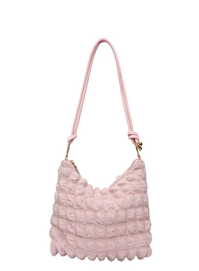 Aakarit Women’s Bubble Shoulder Cloud Puffer Tote Handbag - Chic Quilted Pink Purse for Casual | Multicolor - Image 1